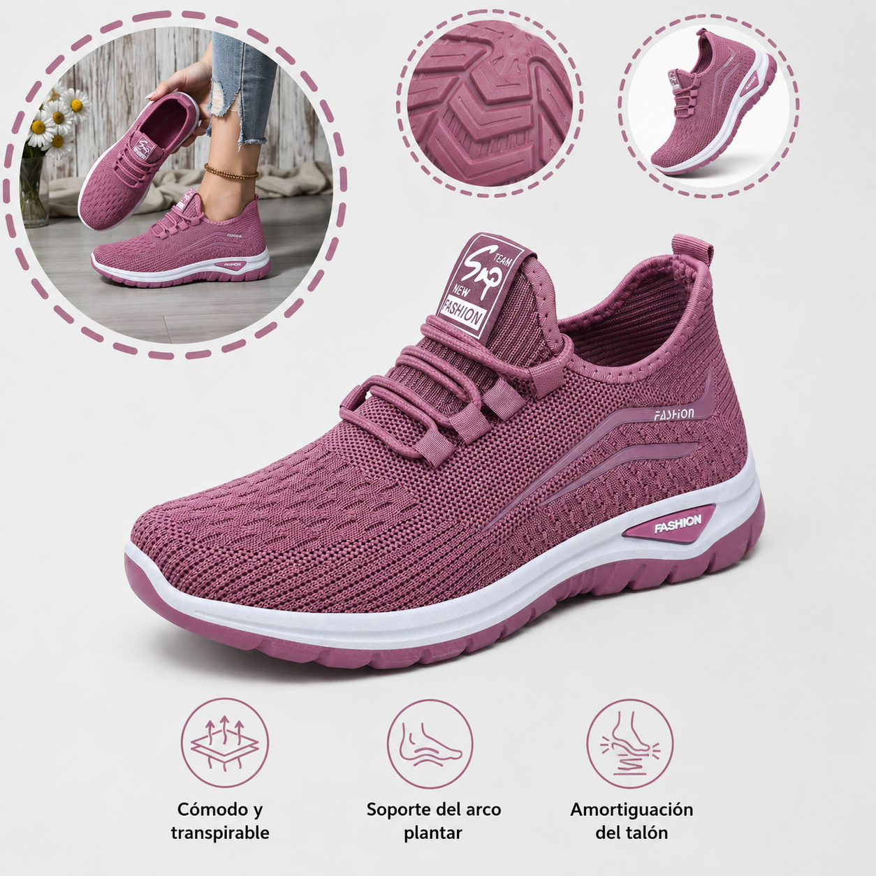 👟 Zapatos Ortopédicos Mujer ✨ Cómodos & Transpirables Todo El Día