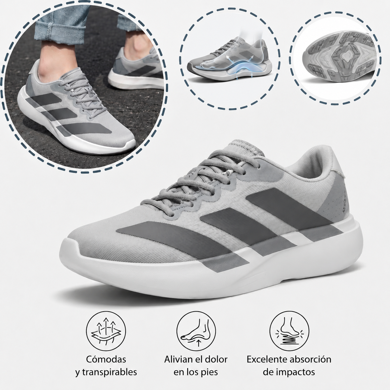 🔷 ¡30% de descuento hoy! ¡No te lo pierdas! ⬛⏰ - Zapatos ortopédicos de marca de lujo alemana, suaves, cómodos y con excelente soporte 🦶 - Alivian el dolor de pies
