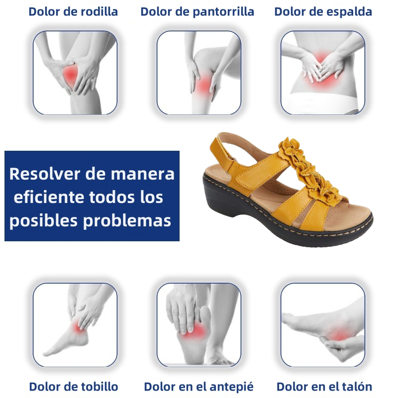 🔥 Sandalias ortopédicas de verano para mujer - Soporte para el arco, tacón plano - Ideales para quienes sufren de fascitis plantar - Caminar con facilidad, comodidad y sin dolor en cada paso ✅