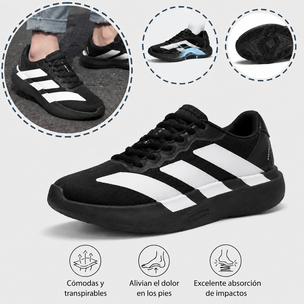 🔷 ¡30% de descuento hoy! ¡No te lo pierdas! ⬛⏰ - Zapatos ortopédicos de marca de lujo alemana, suaves, cómodos y con excelente soporte 🦶 - Alivian el dolor de pies