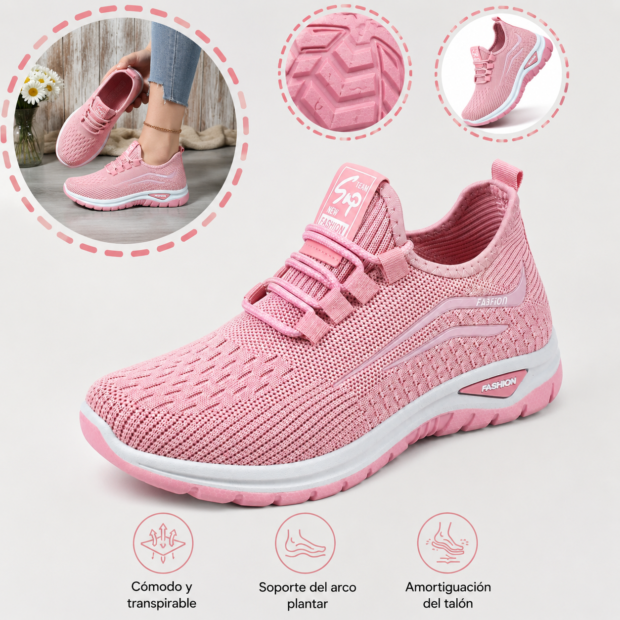 👟 Zapatos Ortopédicos Mujer ✨ Cómodos & Transpirables Todo El Día