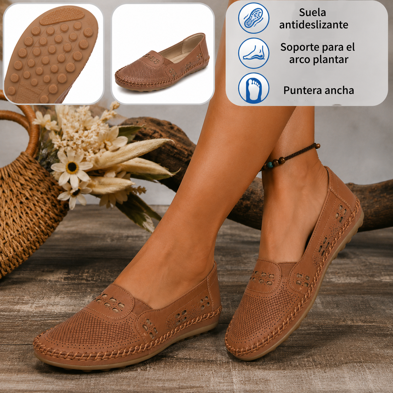 ⏰ ¡Último día – 50% de descuento! ¡No te lo pierdas! Zapatos ortopédicos con diseño ergonómico y función de amortiguación de impactos ✅ Zapatos ortopédicos saludables diseñados especialmente para mujeres europeas