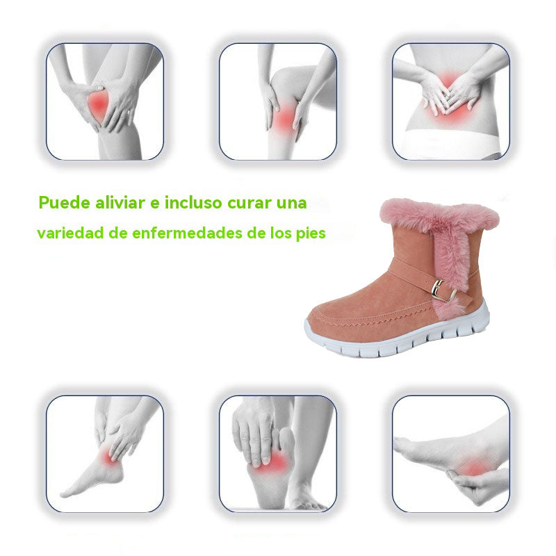 Coesses® - Calçado ortopédico de inverno com formato ergonómico para alívio de dores nos pés, joelhos e costas - Mulher