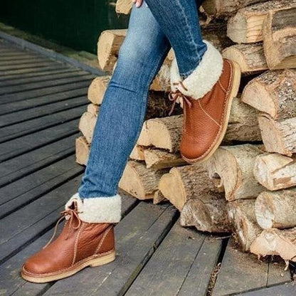(🔥Časově omezená sleva 50 % – Nenechte si to ujít!)⏰ – Měkké a pohodlné vintage boty z ovčí kůže (s oporou klenby pro snadnější chůzi)