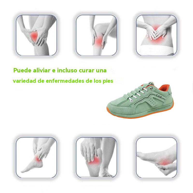 Coesses® | 50% de descuento hoy - ¡no te lo pierdas! Zapatos casuales ortopédicos de cuero para hombre 👞Soporte de arco, alivio cómodo del dolor, postura correcta para caminar