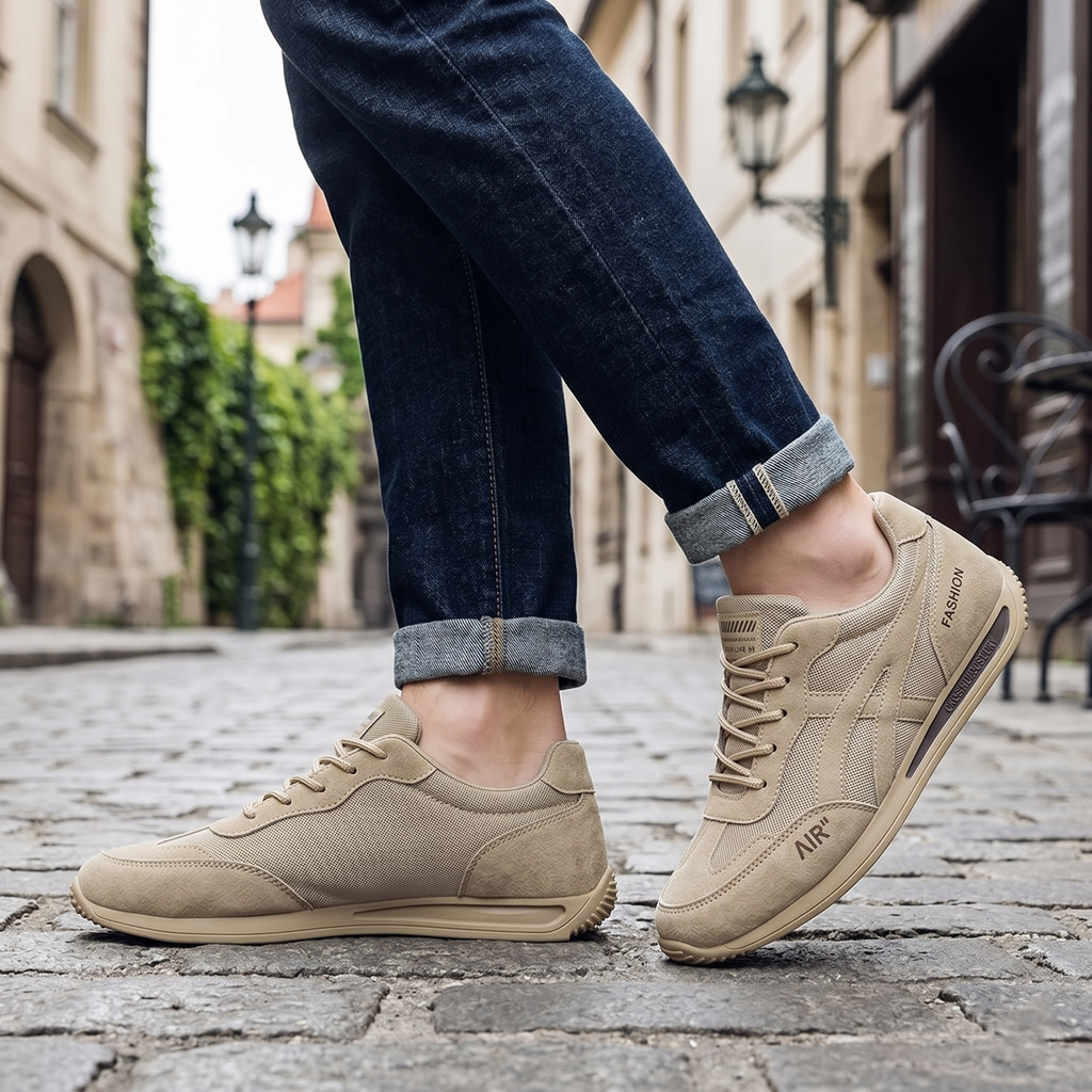 🔥 ¡Oferta especial de hoy con un 50% de descuento 🎁 Zapatos ortopédicos para caminar de hombre ✅ Transpirables y antideslizantes - ¡Dile adiós al dolor de pies y disfruta de comodidad todo el día!