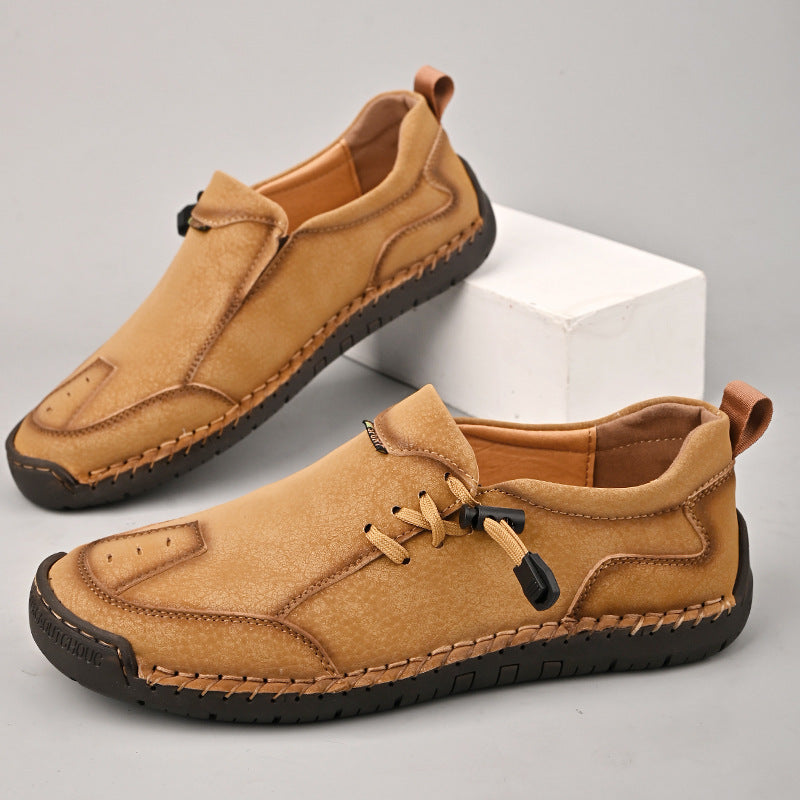 🔥 Zapatos ortopédicos australianos para hombre, hechos a mano 👞 Alivio inteligente del dolor, fáciles de poner y quitar ✅ Impermeables y antideslizantes - Amplia gama de tallas