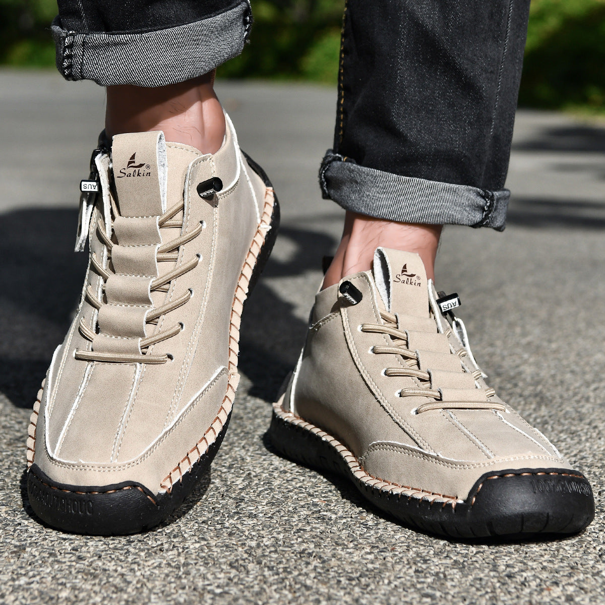 Coesses® | 50% de descuento - No te lo pierdas! Zapatos de piel "Cero Fatiga": Cremallera lateral, soporte plantar y suela antideslizante – su diseño ergonómico alivia la fatiga - unisex