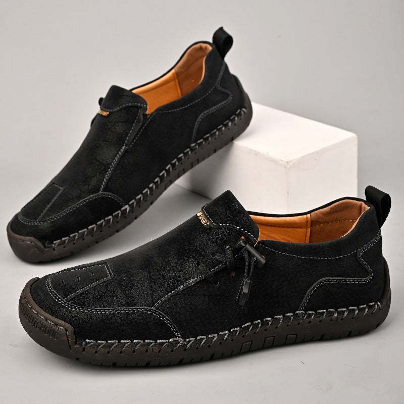 🔥 Zapatos ortopédicos australianos para hombre, hechos a mano 👞 Alivio inteligente del dolor, fáciles de poner y quitar ✅ Impermeables y antideslizantes - Amplia gama de tallas