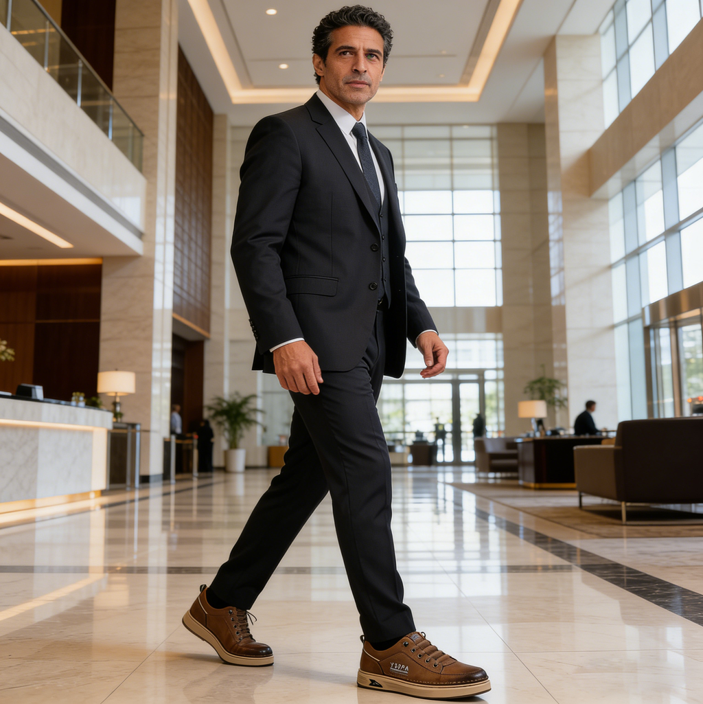 Coesses® 【⏰¡Hoy a mitad de precio! ⚡】Zapatos de piel española hechos a mano | Elegantes y refinados | Cómodos y transpirables | Alivian el dolor de pies | Acompañan al hombre en cada paso