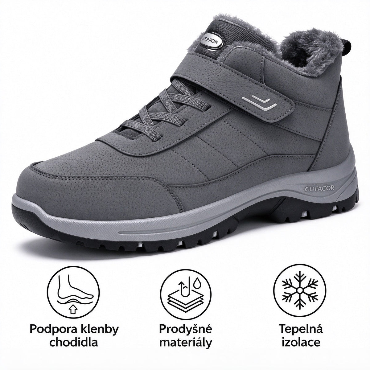 🎉 Poslední den – speciální nabídka se slevou 70 % ⏰ Ergonomická, ortopedická zimní obuv, která účinně ulevuje od bolesti nohou, kolen a zad ✅ Vhodná pro muže i ženy.