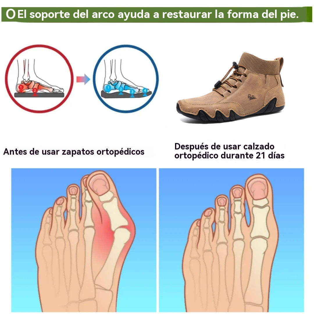 (🔥¡50% de descuento solo hoy!) Elegantes zapatos ortopédicos de primera calidad 👞 – Alivia el dolor gracias a su diseño ergonómico.