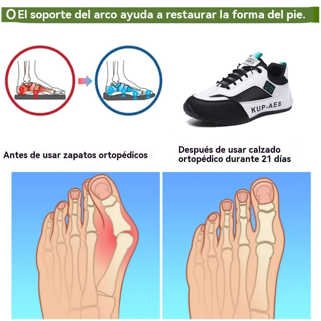 Coesses® | 50% de descuento hoy - ¡no te lo pierdas! Zapatos casuales ortopédicos de cuero para hombre 👞Soporte de arco, alivio cómodo del dolor, postura correcta para caminar