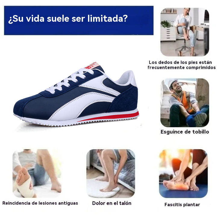 Coesses® | 50% de descuento hoy - ¡no te lo pierdas! Zapatos casuales para hombre ✅ Soporte de arco, postura correcta al caminar - Diseño ergonómico