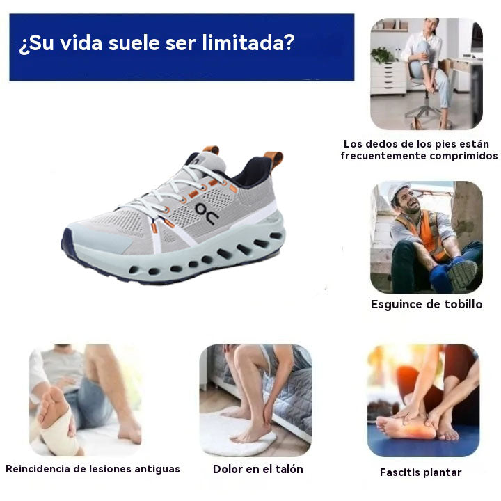Coesses® | Calzado ortopédico médico con soporte de arco mejorado – Corrección del arco plantar, ideal para largas caminatas.