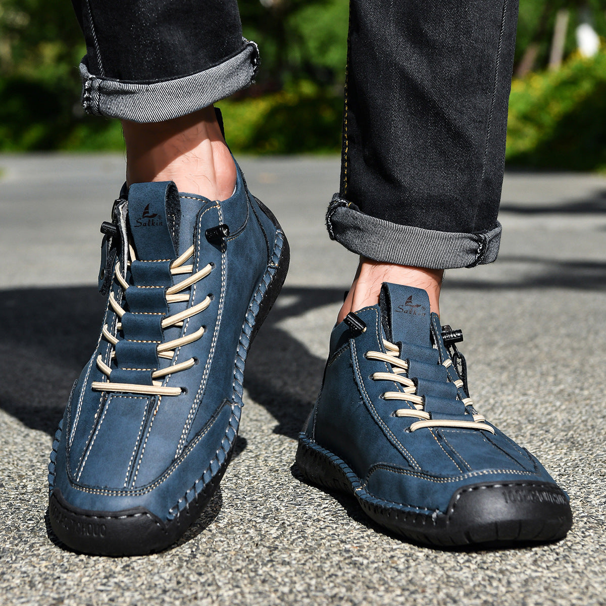 Coesses® | 50% de descuento - No te lo pierdas! Zapatos de piel "Cero Fatiga": Cremallera lateral, soporte plantar y suela antideslizante – su diseño ergonómico alivia la fatiga - unisex
