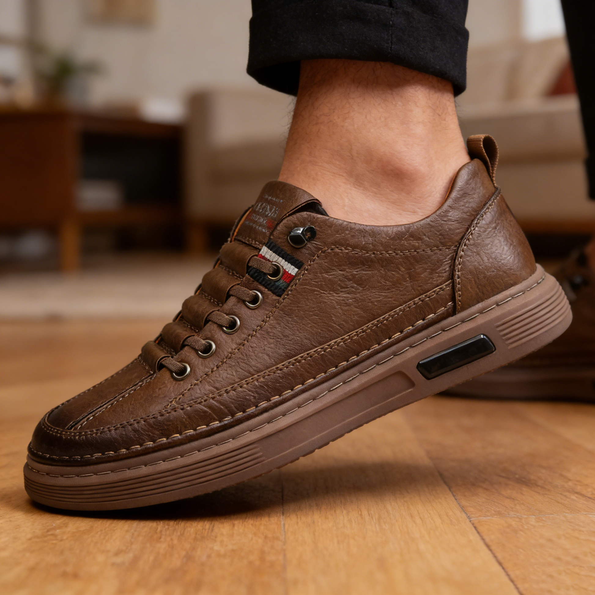 🔥Zapatos ortopédicos cosidos a mano de piel de becerro australiana👞✅Soporte para el arco del pie: alivia el dolor de pies✅Imprescindibles para hombres: impermeables y antideslizantes✅