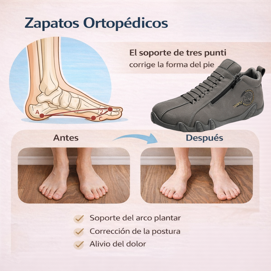 Coesses®丨  Zapatos de gamuza antideslizantes, impermeables y cosidos a mano que sostienen y corrigen naturalmente la postura del pie.