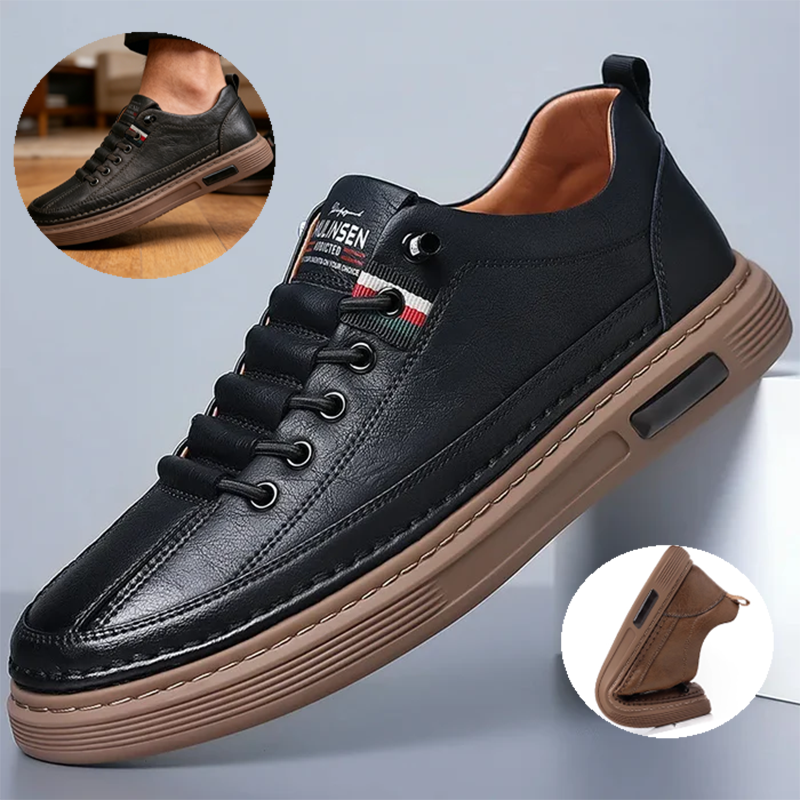 🔥Zapatos ortopédicos cosidos a mano de piel de becerro australiana👞✅Soporte para el arco del pie: alivia el dolor de pies✅Imprescindibles para hombres: impermeables y antideslizantes✅