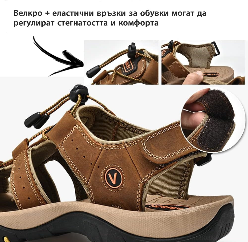 【⏰¡60% de descuento hoy! ¡No te lo pierdas!】Nuevas sandalias de cuero cómodas 2026✅ Diseño de punta ancha + ajuste de velcro + suela resistente antideslizante + 🔴Soporte de arco multipunto