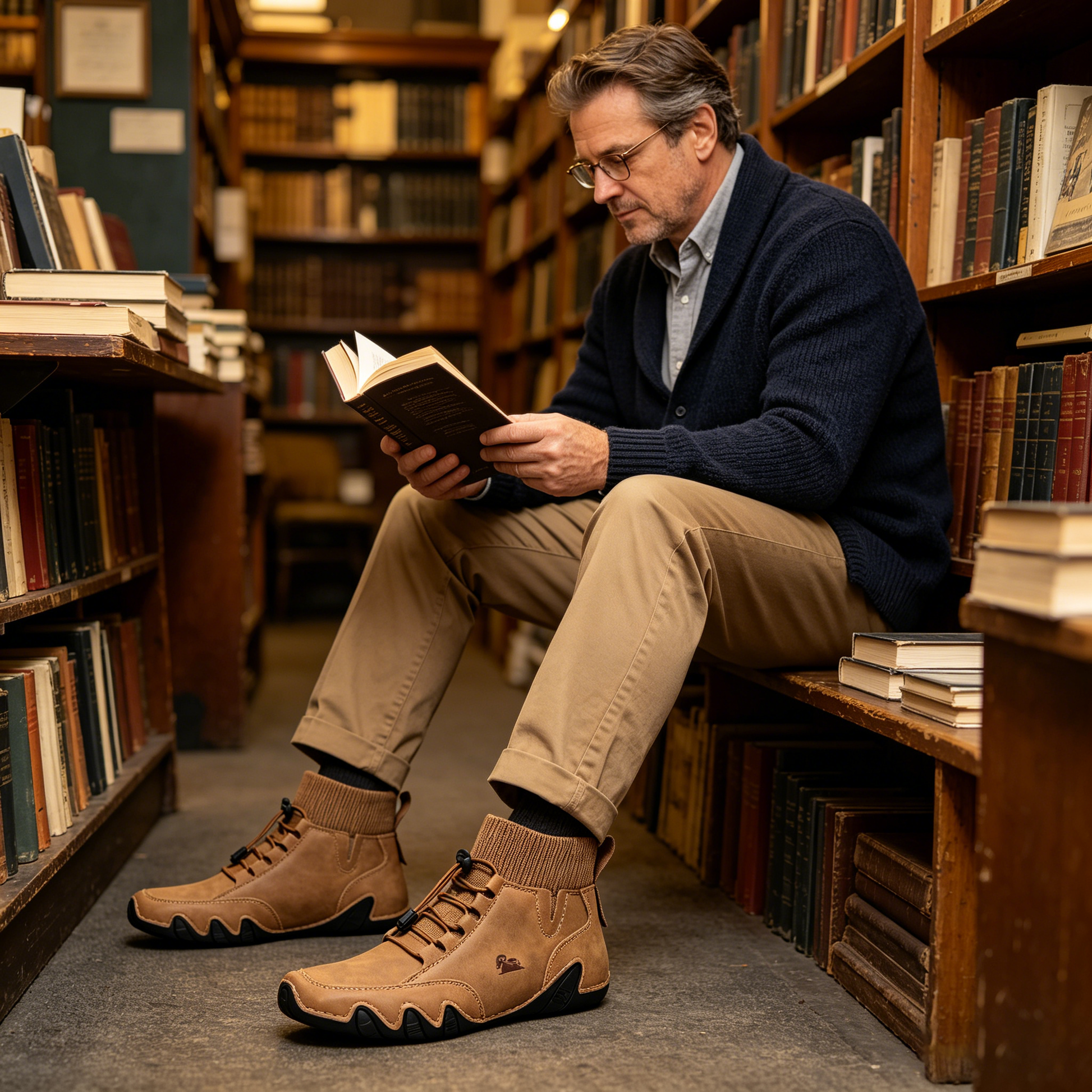 (🔥¡50% de descuento solo hoy!) Elegantes zapatos ortopédicos de primera calidad 👞 – Alivia el dolor gracias a su diseño ergonómico.