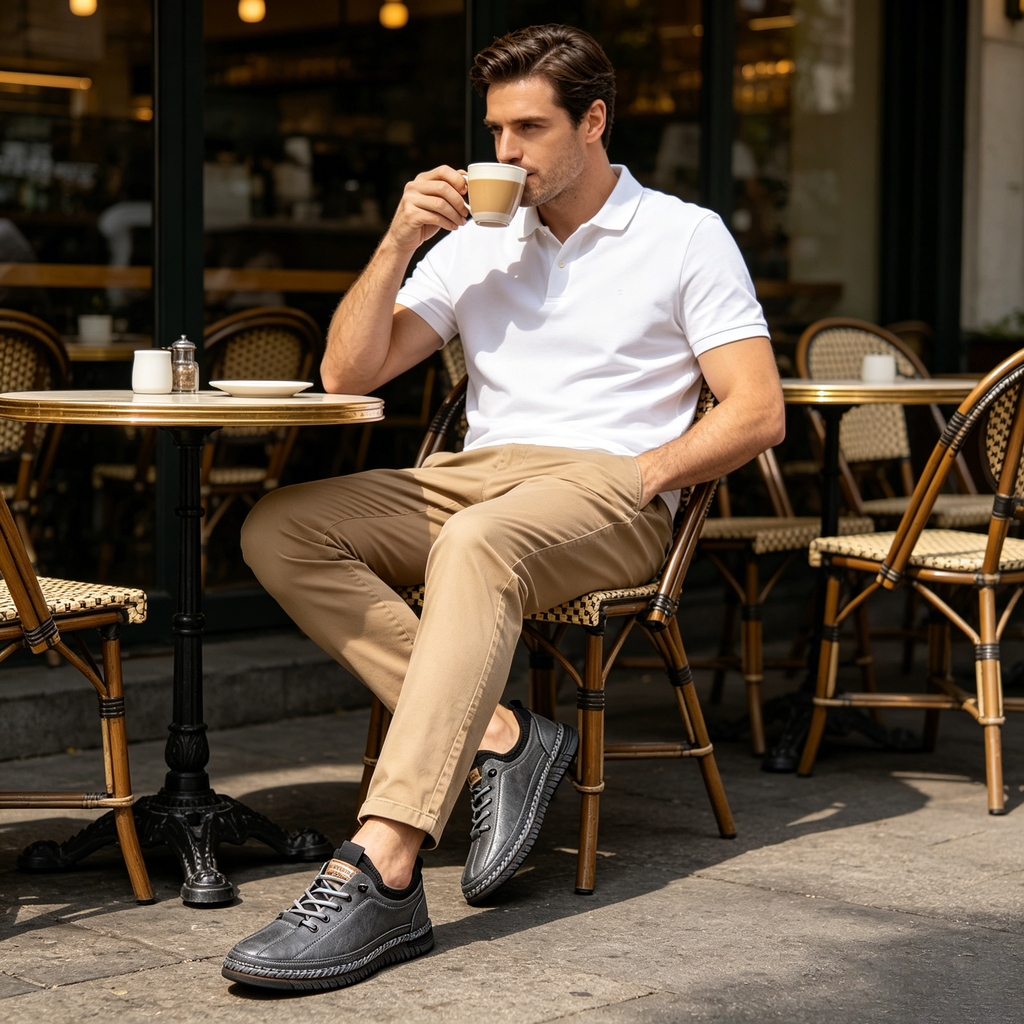 (🔥50% de descuento hoy - ¡cógelo!) Zapatos ortopédicos elegantes de primera calidad 👞 - Diseño ergonómico para aliviar el dolor