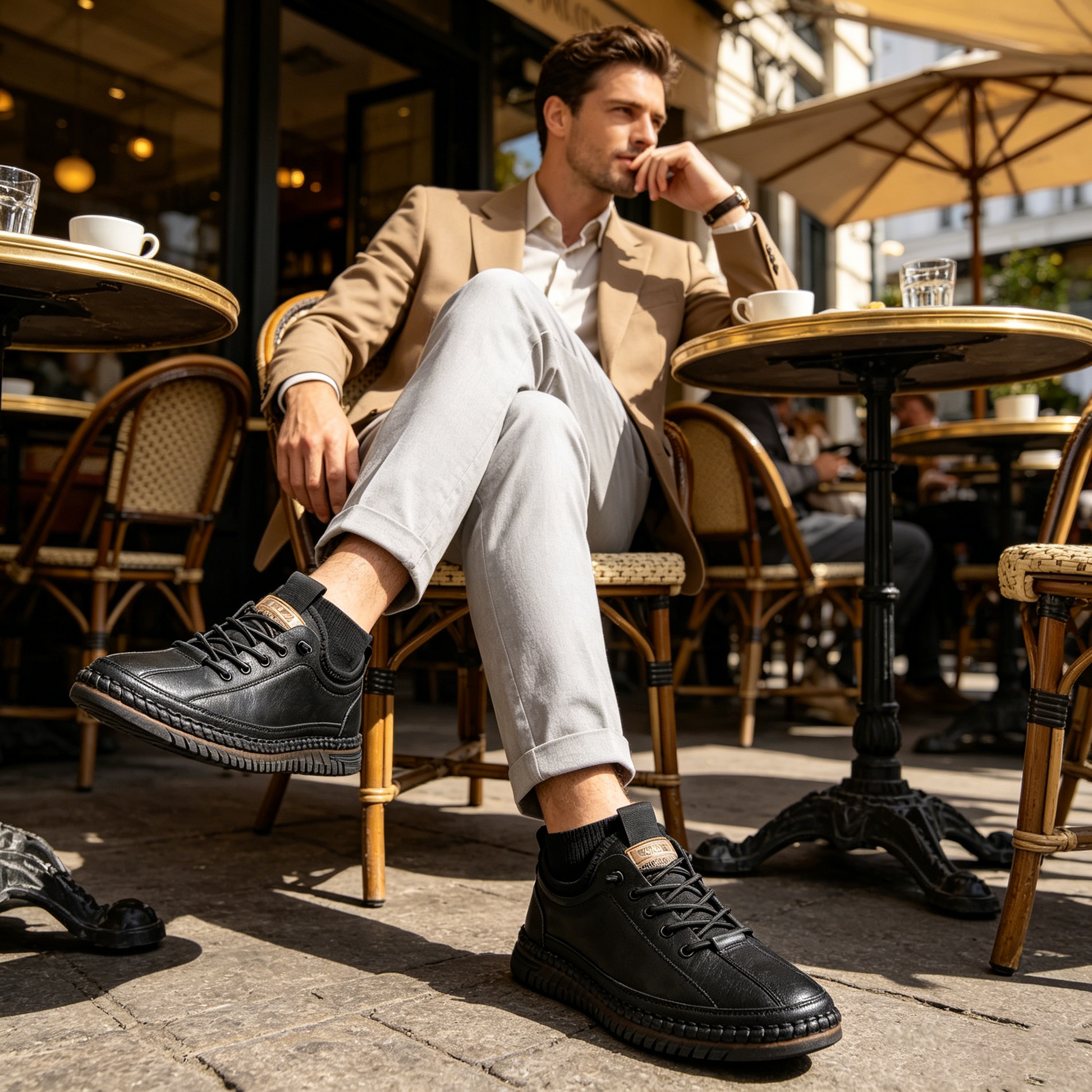 (🔥50% de descuento hoy - ¡cógelo!) Zapatos ortopédicos elegantes de primera calidad 👞 - Diseño ergonómico para aliviar el dolor