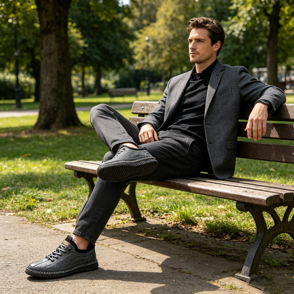 (🔥50% de descuento hoy - ¡cógelo!) Zapatos ortopédicos elegantes de primera calidad 👞 - Diseño ergonómico para aliviar el dolor