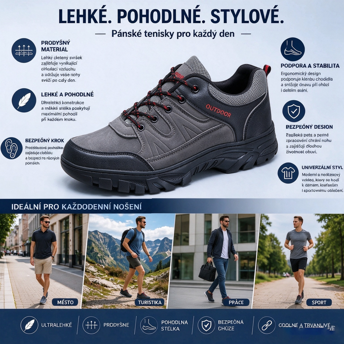 Poslední den! Sleva 70 %! ✅ Ortopedická zdravotní obuv navržená speciálně pro lidi s problémy s nohama k úlevě od bolesti zad, kloubů a chodidel.