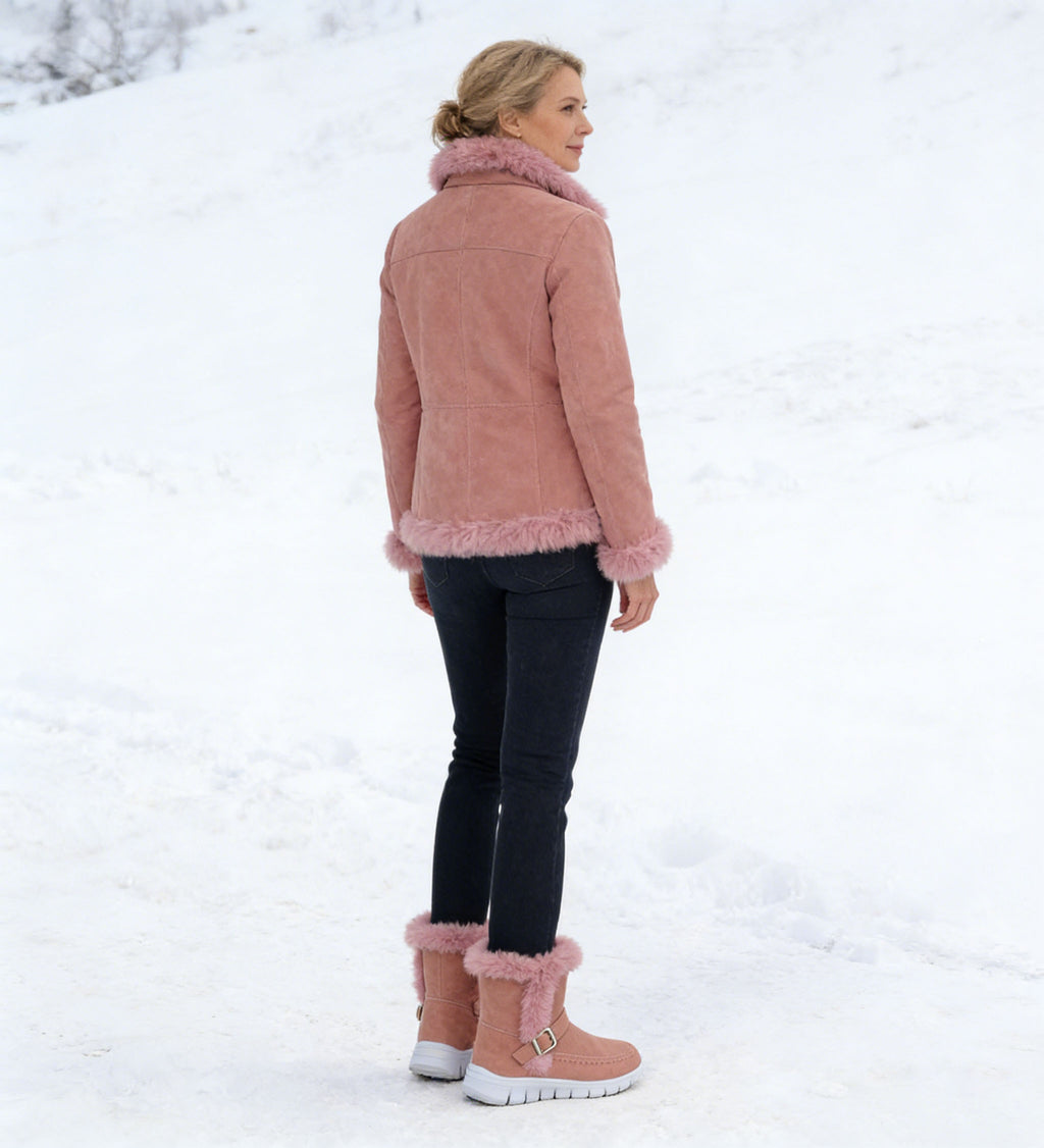 Coesses® - Calçado ortopédico de inverno com formato ergonómico para alívio de dores nos pés, joelhos e costas - Mulher