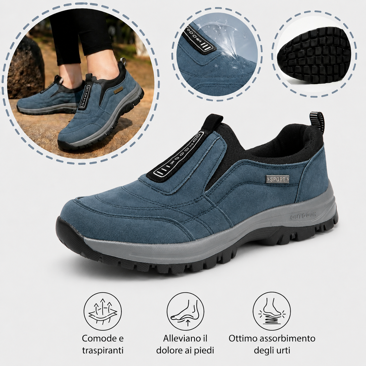 🔥 ¡Oferta especial de hoy: 50 % de descuento! 👞 Zapatos ortopédicos de ante de alta calidad para hombre ✅ Alivian el dolor de pies ✅ Soporte para el arco plantar: comodidad durante todo el día