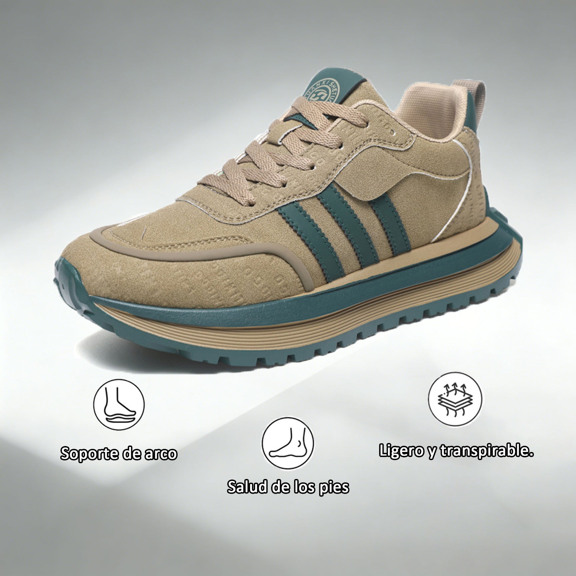 Coesses® | Zapatos casuales | Con un diseño de punta ancha para reducir la presión en las plantas de los pies.