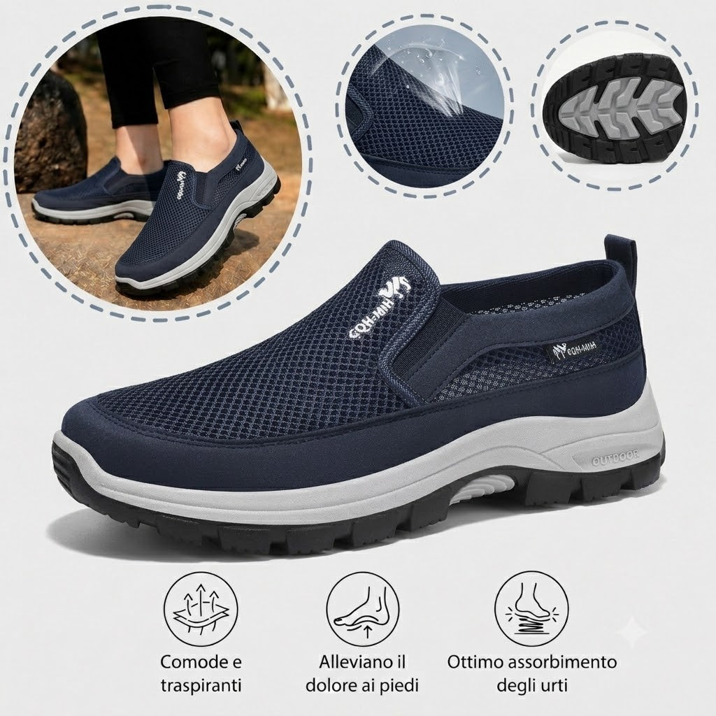 🎁Oferta especial: 50 % de descuento 🎁Zapatos ortopédicos para hombre de diseño ergonómico: cosidos a mano 👟Transpirables y antideslizantes ✅Soporte de arco: caminar sin dolor