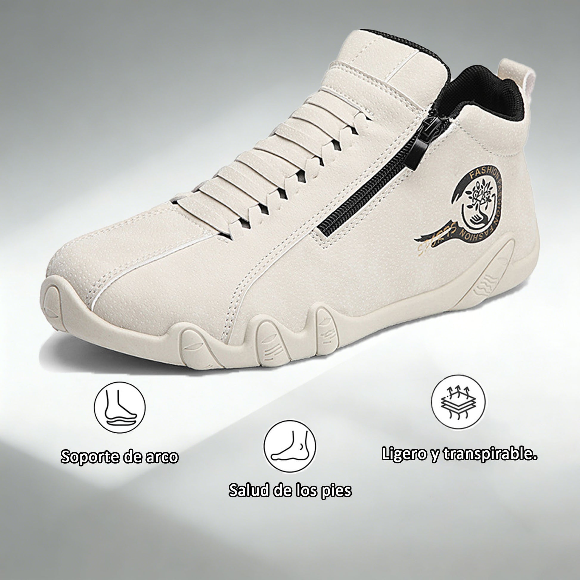 Coesses®丨  Zapatos de gamuza antideslizantes, impermeables y cosidos a mano que sostienen y corrigen naturalmente la postura del pie.