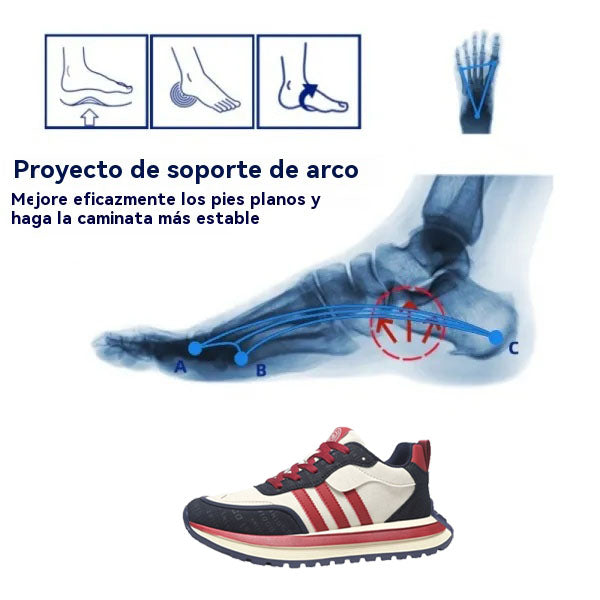 Coesses® | Zapatos casuales | Con un diseño de punta ancha para reducir la presión en las plantas de los pies.