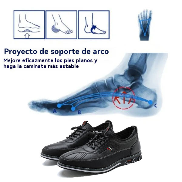Coesses® | 50% de descuento hoy - ¡no te lo pierdas! Zapatos ortopédicos de cuero suaves y cómodos (con colchón de aire - alivia el dolor de pies - antideslizantes - resistentes al desgaste)