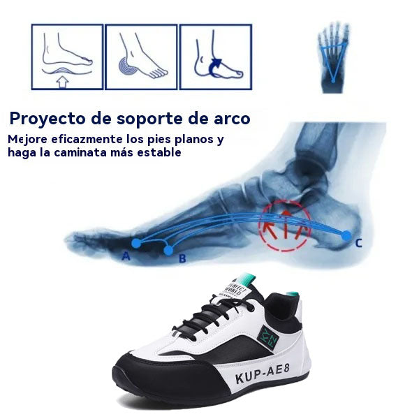 Coesses® | 50% de descuento hoy - ¡no te lo pierdas! Zapatos casuales ortopédicos de cuero para hombre 👞Soporte de arco, alivio cómodo del dolor, postura correcta para caminar