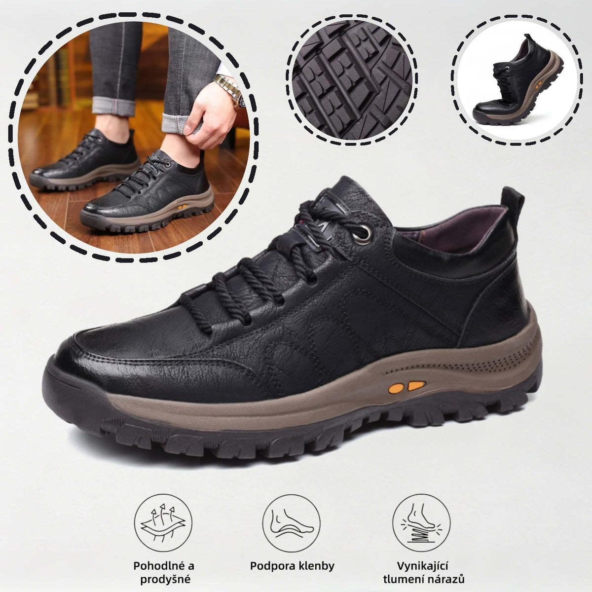 ⏰ Poslední den! Sleva 70 %! 👞 Vysoce kvalitní italské boty z pravé kůže 🐂 Ručně šité, měkké a pohodlné ✅ Ergonomická opora klenby pro úlevu od bolesti chodidel a zajištění pohodlné chůze po celý den.