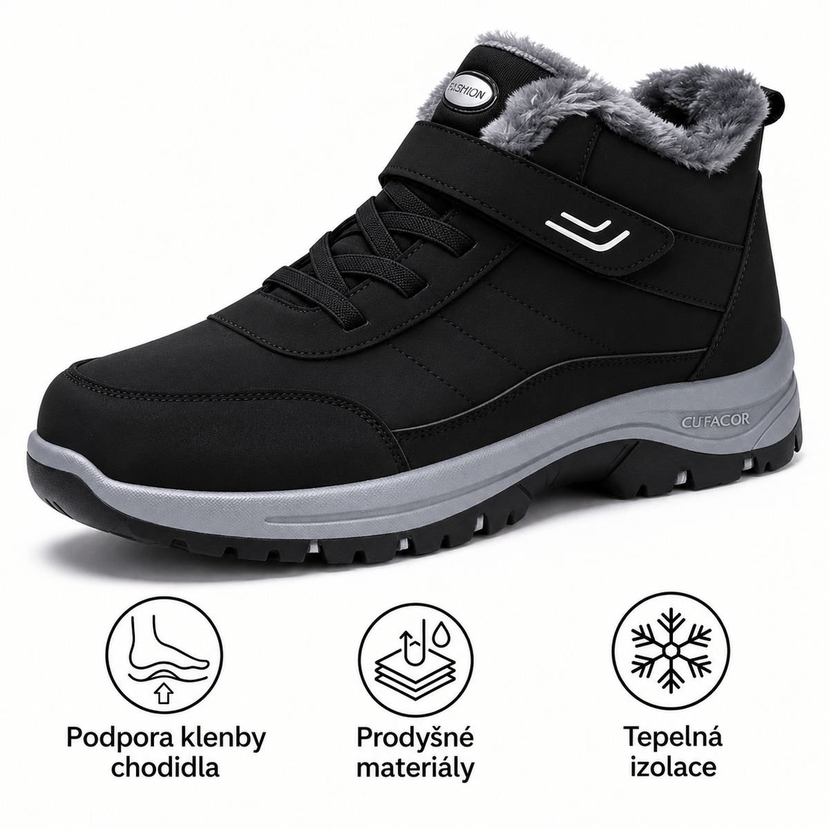 🎉 Poslední den – speciální nabídka se slevou 70 % ⏰ Ergonomická, ortopedická zimní obuv, která účinně ulevuje od bolesti nohou, kolen a zad ✅ Vhodná pro muže i ženy.