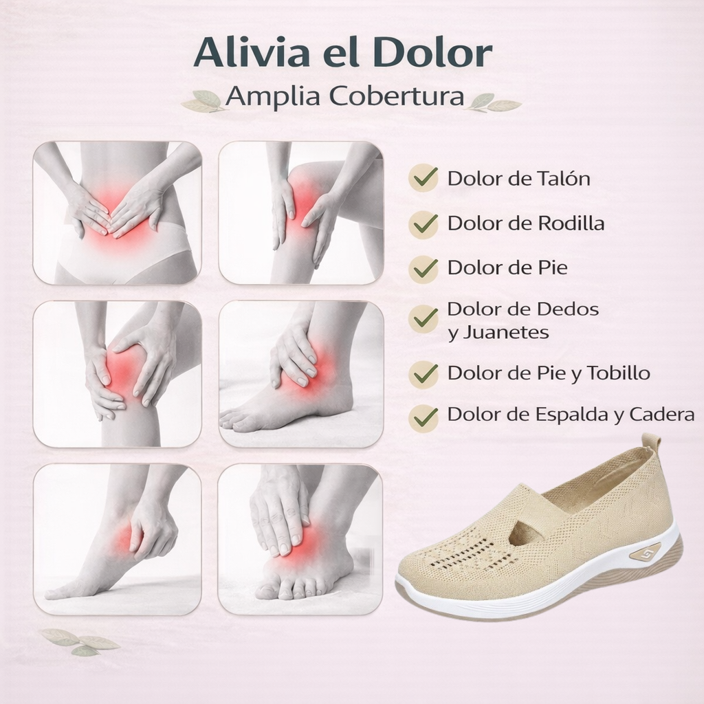 ⏰ 50% de descuento 👟 Zapatos ortopédicos ergonómicos de verano | Transpirables y ligeros ✅ Alivian el dolor de pies | Fáciles de poner y quitar
