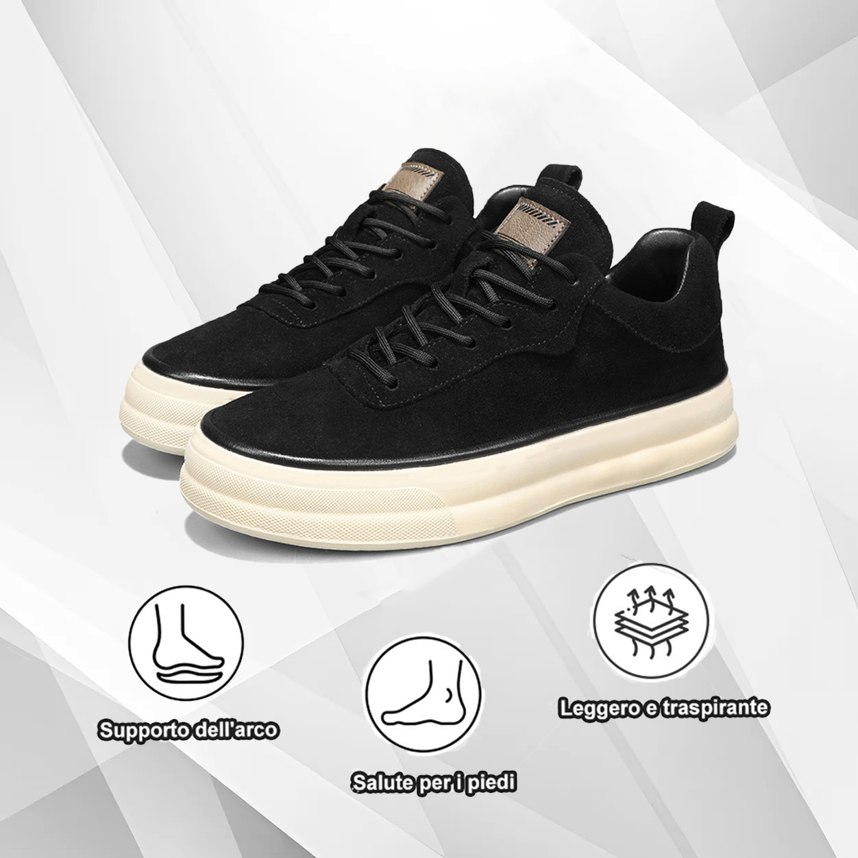 Coesses® | Calzado ortopédico médico con soporte de arco mejorado – Corrección del arco plantar, ideal para largas caminatas.