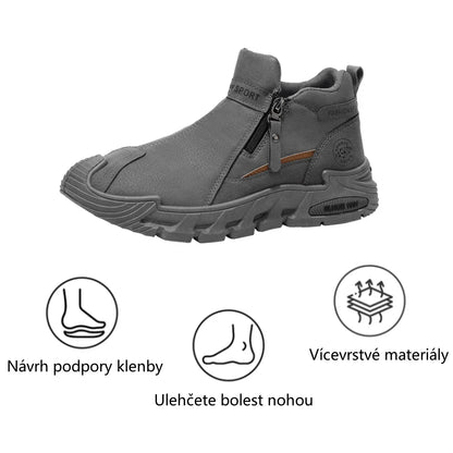 🐂 Pánské boty z telecí kůže, vyrobené v Austrálii 👞 Ručně šité, snadné nazouvání a zouvání ✅ Podpora klenby, voděodolné a protiskluzové: pro pohodlnou chůzi
