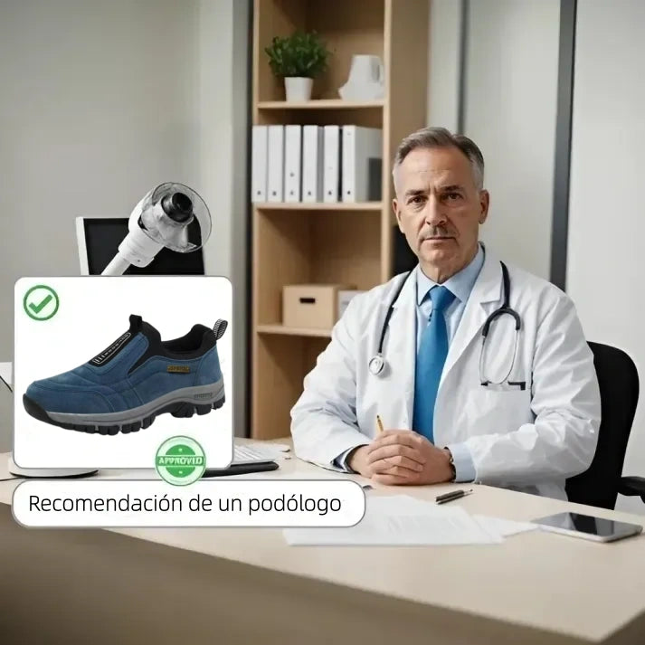 🔥 ¡Oferta especial de hoy: 50 % de descuento! 👞 Zapatos ortopédicos de ante de alta calidad para hombre ✅ Alivian el dolor de pies ✅ Soporte para el arco plantar: comodidad durante todo el día