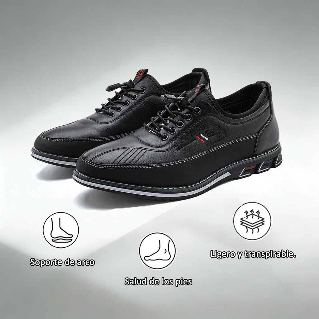 Coesses® | 50% de descuento hoy - ¡no te lo pierdas! Zapatos ortopédicos de cuero suaves y cómodos (con colchón de aire - alivia el dolor de pies - antideslizantes - resistentes al desgaste)