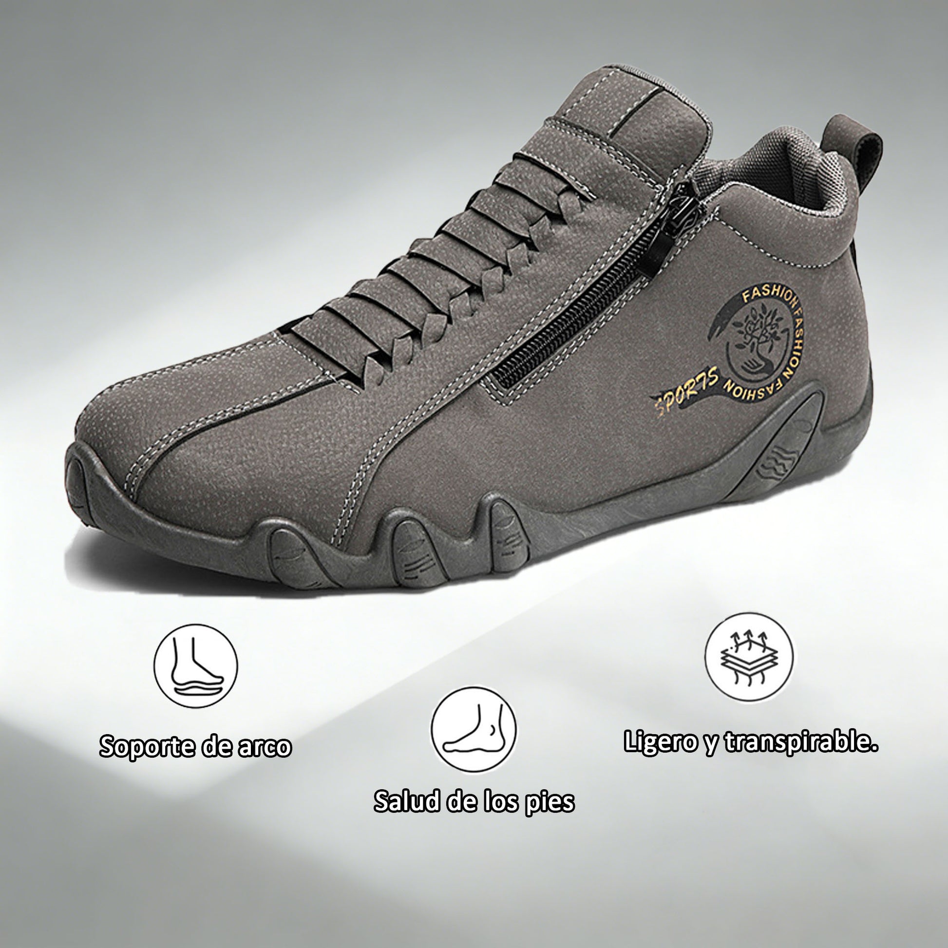 Coesses®丨  Zapatos de gamuza antideslizantes, impermeables y cosidos a mano que sostienen y corrigen naturalmente la postura del pie.