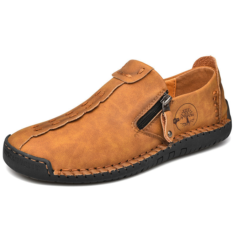 Zapatos ortopédicos cómodos y informales — piel de vacuno italiana mate, con soporte para el arco