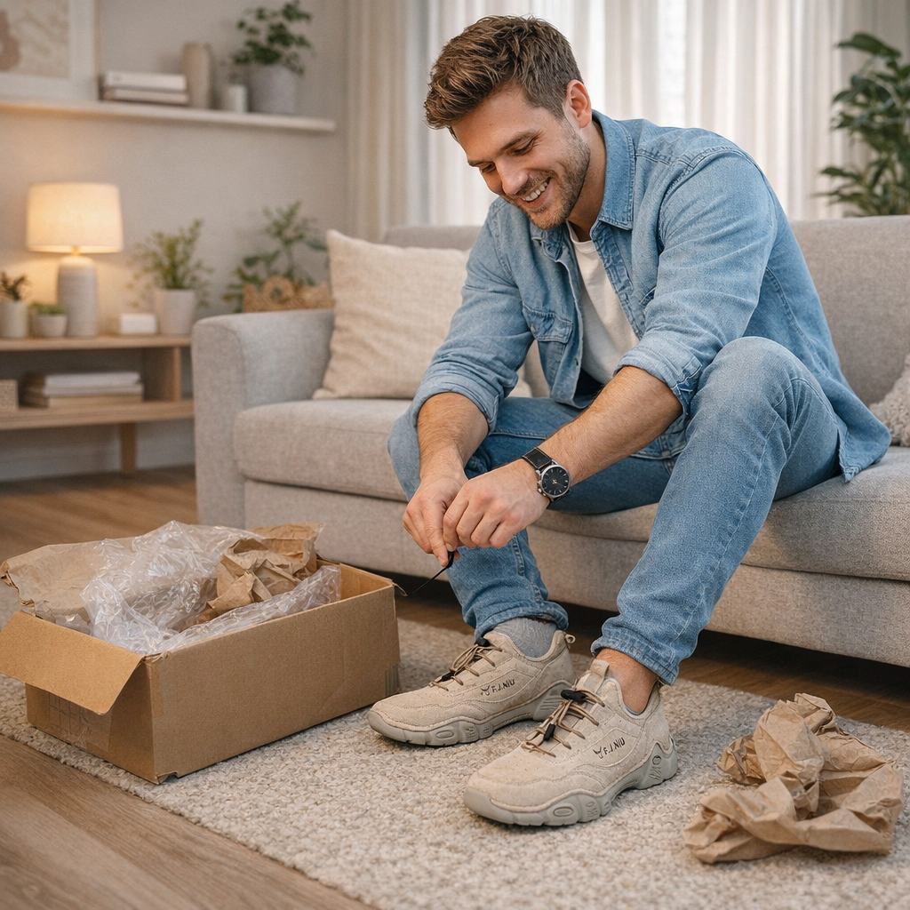 🔥 Zapatos ortopédicos australianos para hombre, hechos a mano 👞 Alivio inteligente del dolor, fáciles de poner y quitar ✅ Impermeables y antideslizantes - Amplia gama de tallas