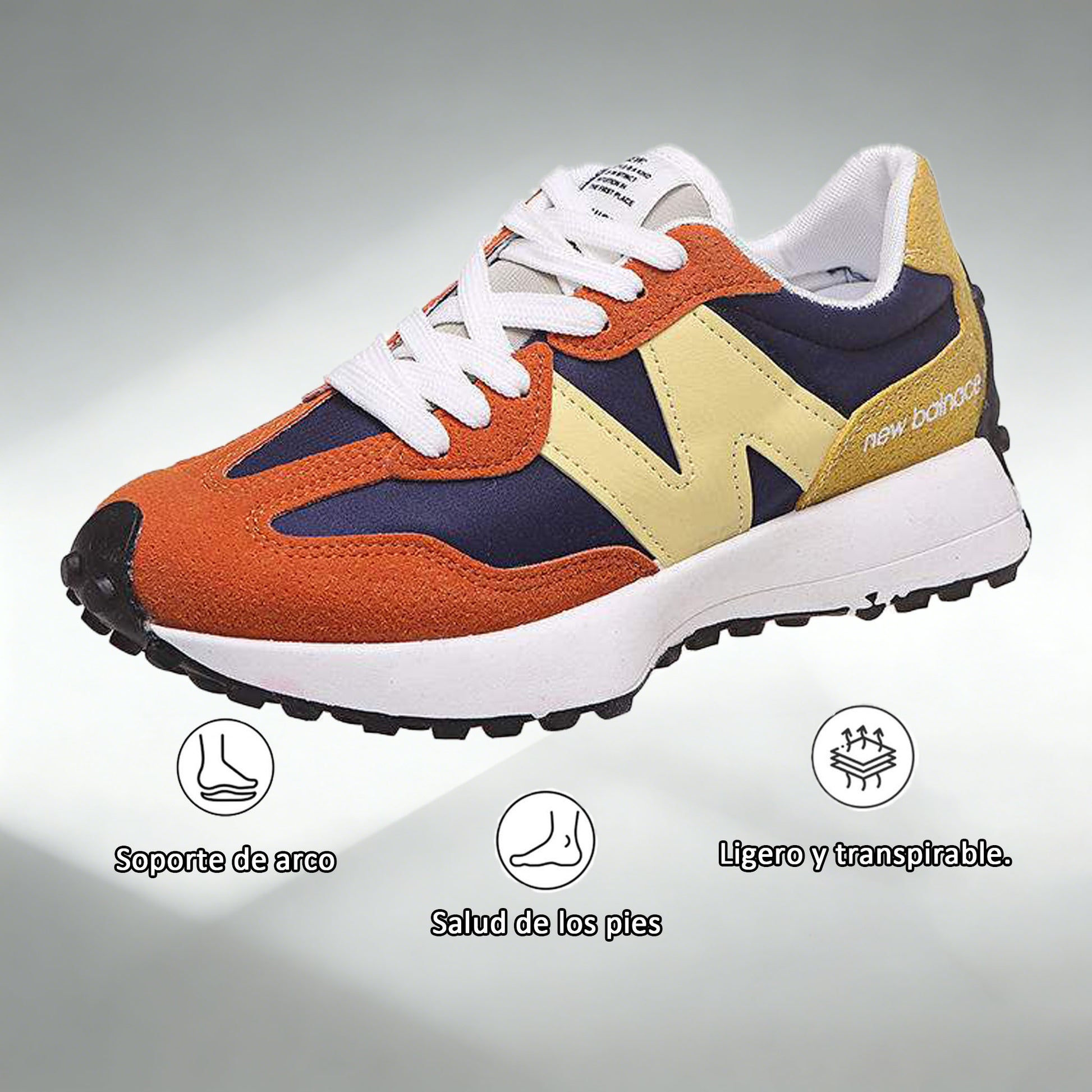 Coesses® | Zapatos casuales | Con un diseño de punta ancha para reducir la presión en las plantas de los pies.