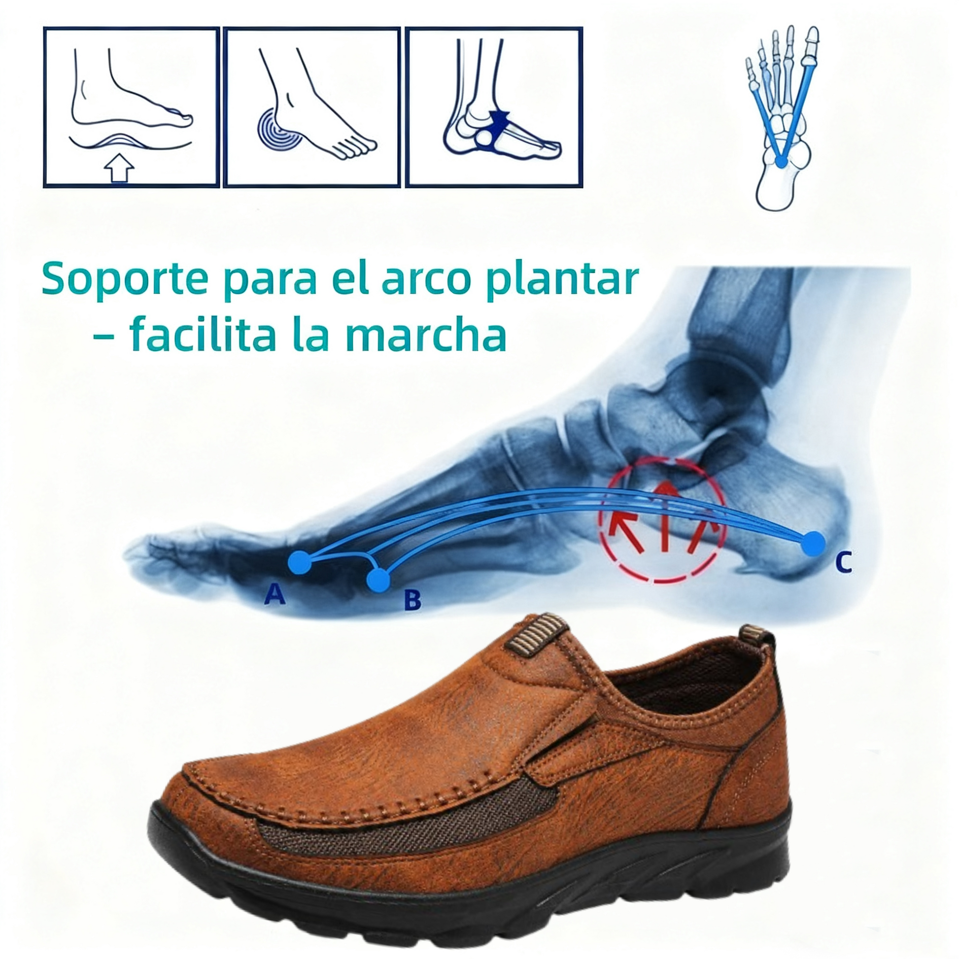 ⏰ ¡Último día! ¡50% de descuento! 👞 Zapatos de piel auténtica italiana 🐂 Cosidos a mano, suaves y con un ajuste cómodo ✅ Soporte para el arco del pie, reduce la presión en los pies y proporciona comodidad durante todo el día.