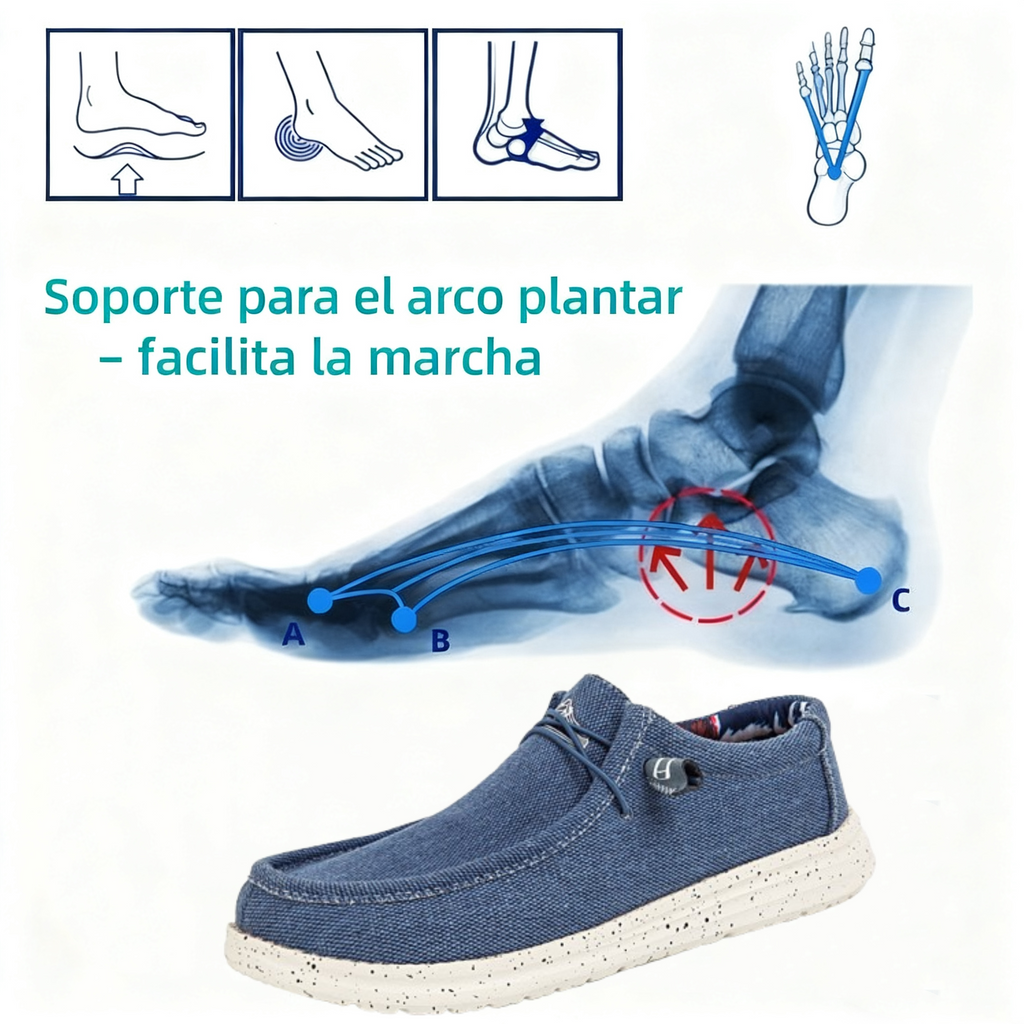 🎉 ¡Oferta por tiempo limitado! 👞 Zapatos casuales de verano para hombre  | Ultraligeros y transpirables  ✅ Diseño slip-on, fáciles de poner y quitar  👣 Suela suave y antideslizante  🚶 Con soporte para el arco para caminar cómodamente todo el día